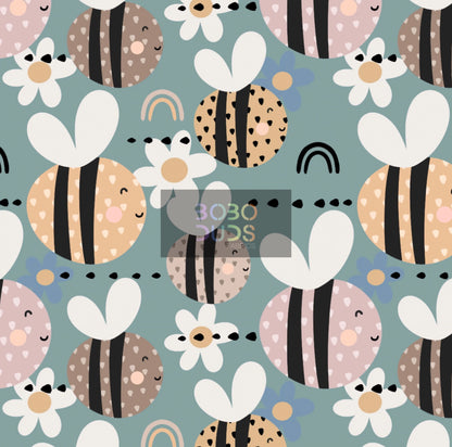 Bees (teal)