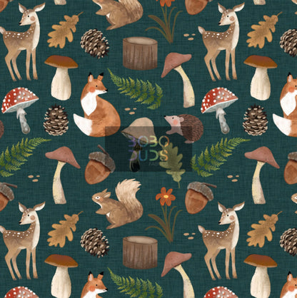 Autumn forest (teal)