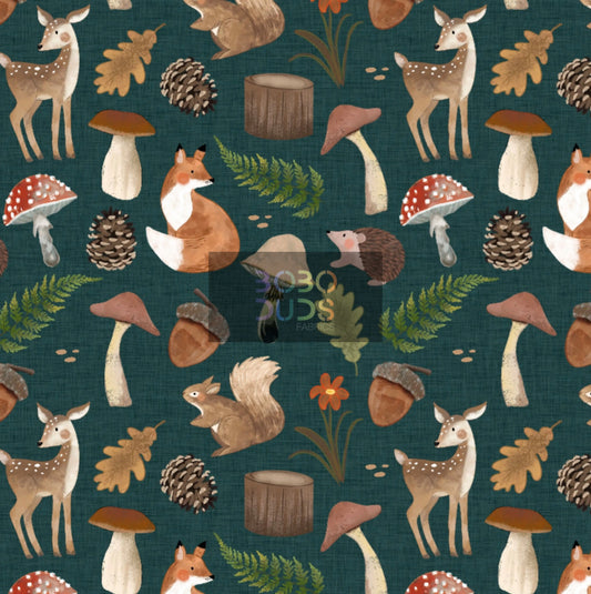 Autumn forest (teal)