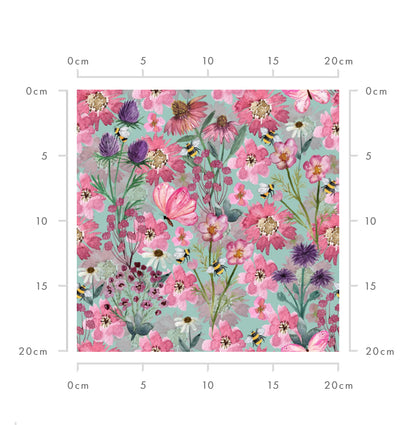 Meadow Wild Flowers (teal)