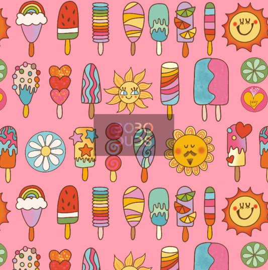 Retro lollies (pink)