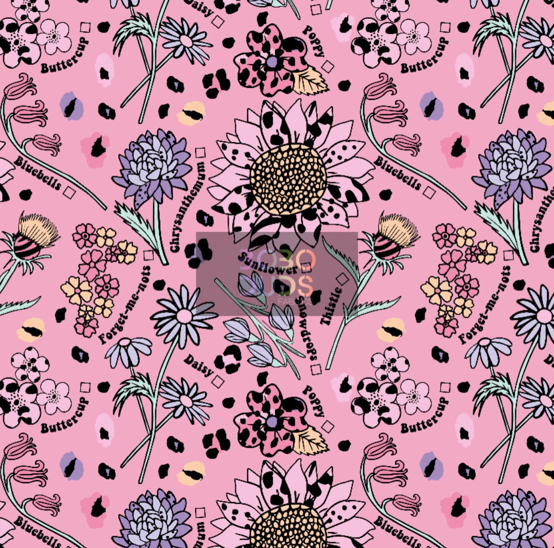 Wildflowers (pink)